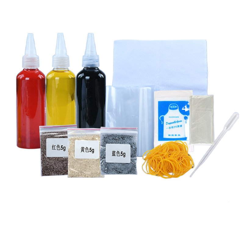 DIY Tie Dye Kit Tools Kits Crafts Kit for Children Tie-Dye Paint Kit