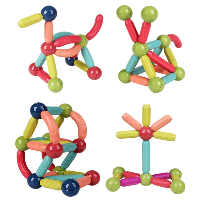 3d Magnetic Educational Building Blocks Tiles Diy Toys Set for Age 3+