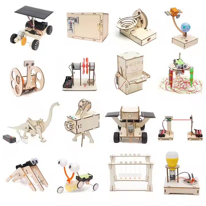 Promotional Physical Wood Assembly Kit Kids Puzzles Educational Toy Craft Kits Diy Kits for Kids