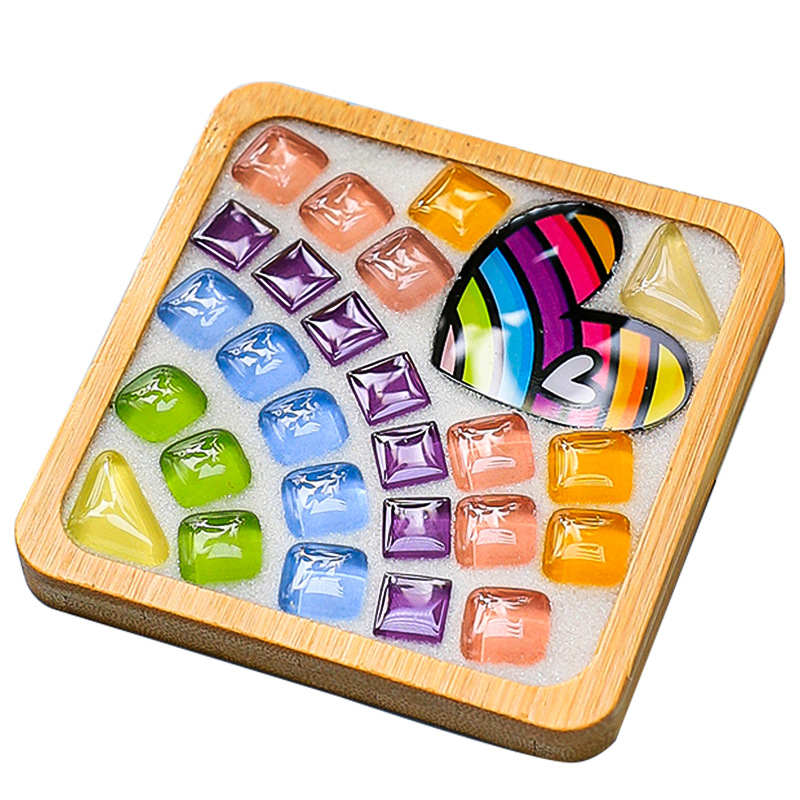 Wowei Mosaic DIY Coaster Parent-Child Handmade Craft Kit Children's Creative Gift Kindergarten Interactive Activity Space Panda