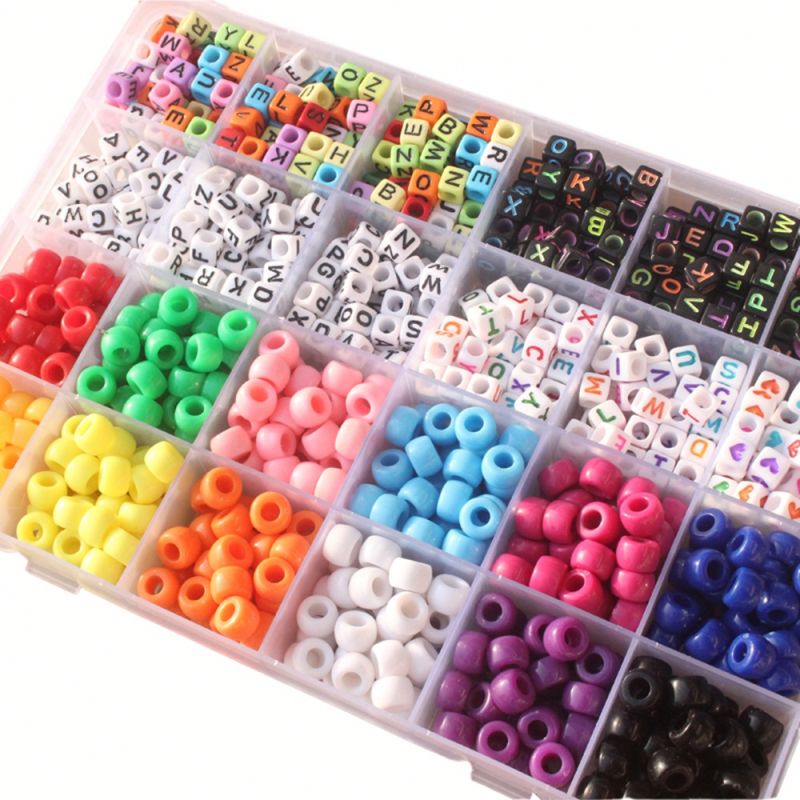 Drop Shipping Charm Craft Bracelet Kit for Girl's Crystal Beads Pendant Kids Jewelry Custom DIY Bracelet Making Kit Jewelry