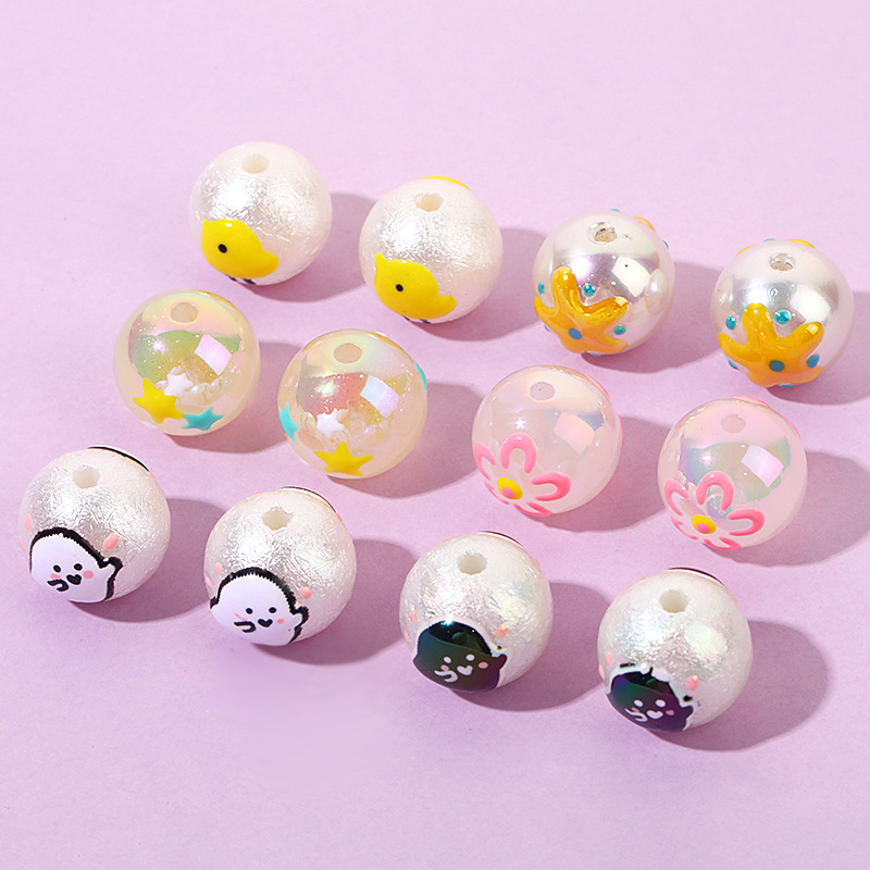 Alec Hand-Painted Beaded Artworks DIY Craft Kits for Children's Cell Phone Lanyards Hair Accessories and Artistic Creations