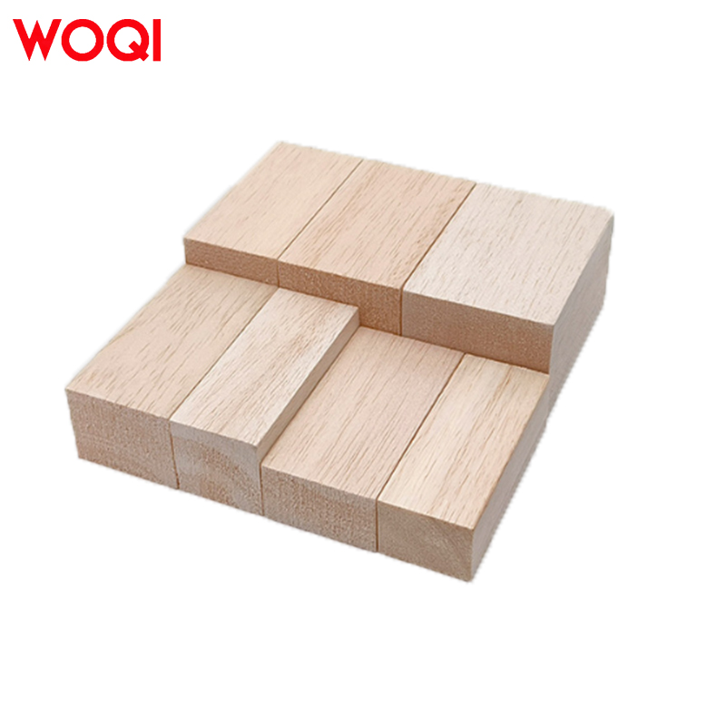 WOQI DIY Christmas Building Kit Unfinished Whittling Small Pine Wood Carving Blocks Wood Crafts and Wooden Boxes Wall Signs
