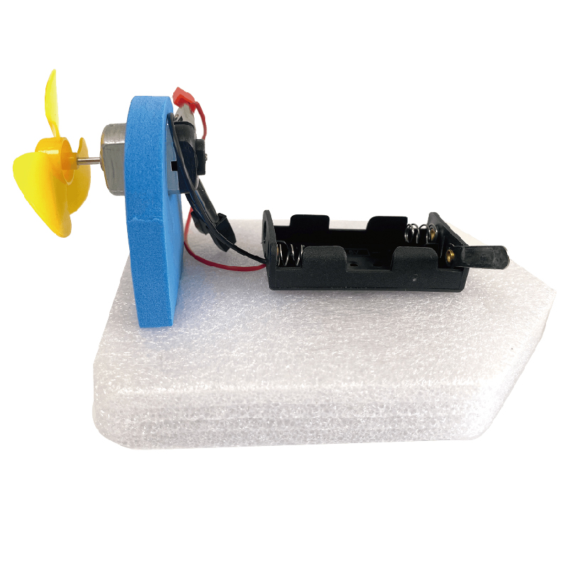 DIY Electric Fan Boat STEM Kit with Power Motor for Kids Physics Science Experiment &amp; Cognitive Training