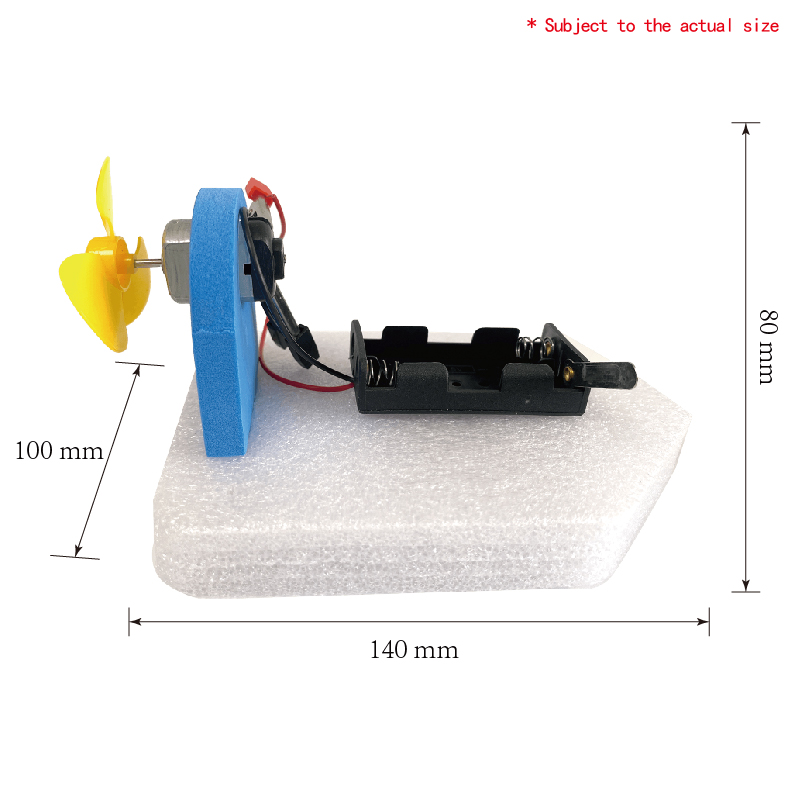 DIY Electric Fan Boat STEM Kit with Power Motor for Kids Physics Science Experiment &amp; Cognitive Training