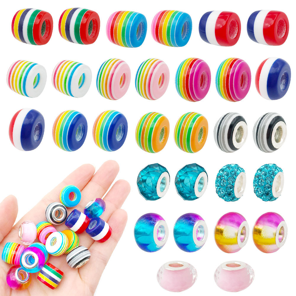88pcs Bracelet DIY Beads Accessories Set Sweet Charm Bracelet Necklace Jewelry Making Craft Kit Child Creative Christmas Gifts
