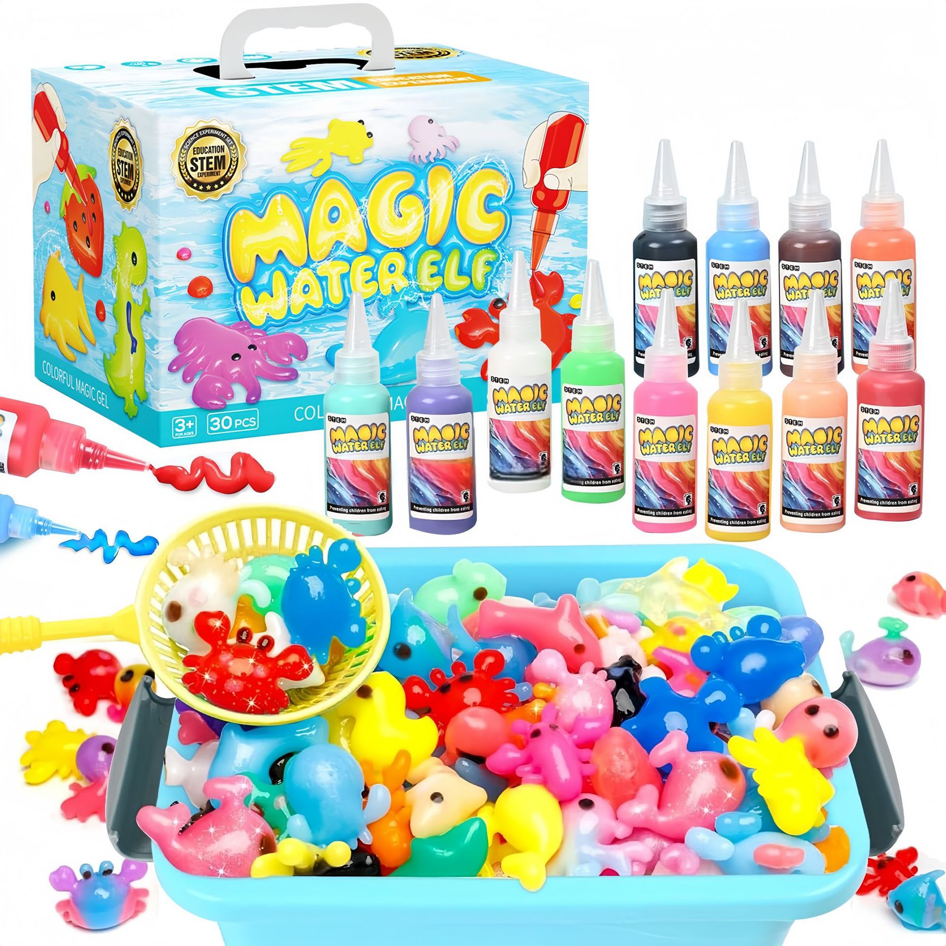 Wholesale DIY Arts &amp; Crafts Kit Kid STEM Educational Magic Water Elf Toy Kit Aqua Fairy Water Gel Kit