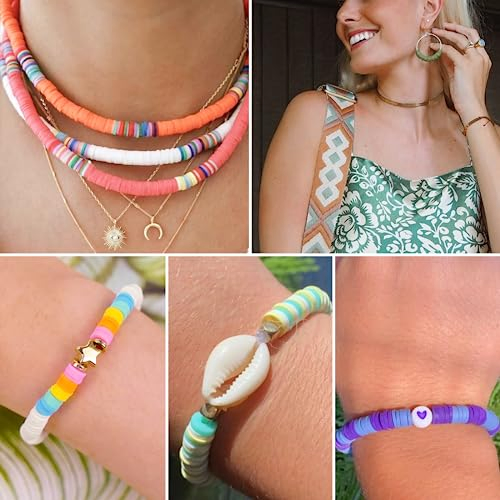 DIY Clay Beads Jewelry Making Kit for Bracelets Necklace Personalized Crafts Gift