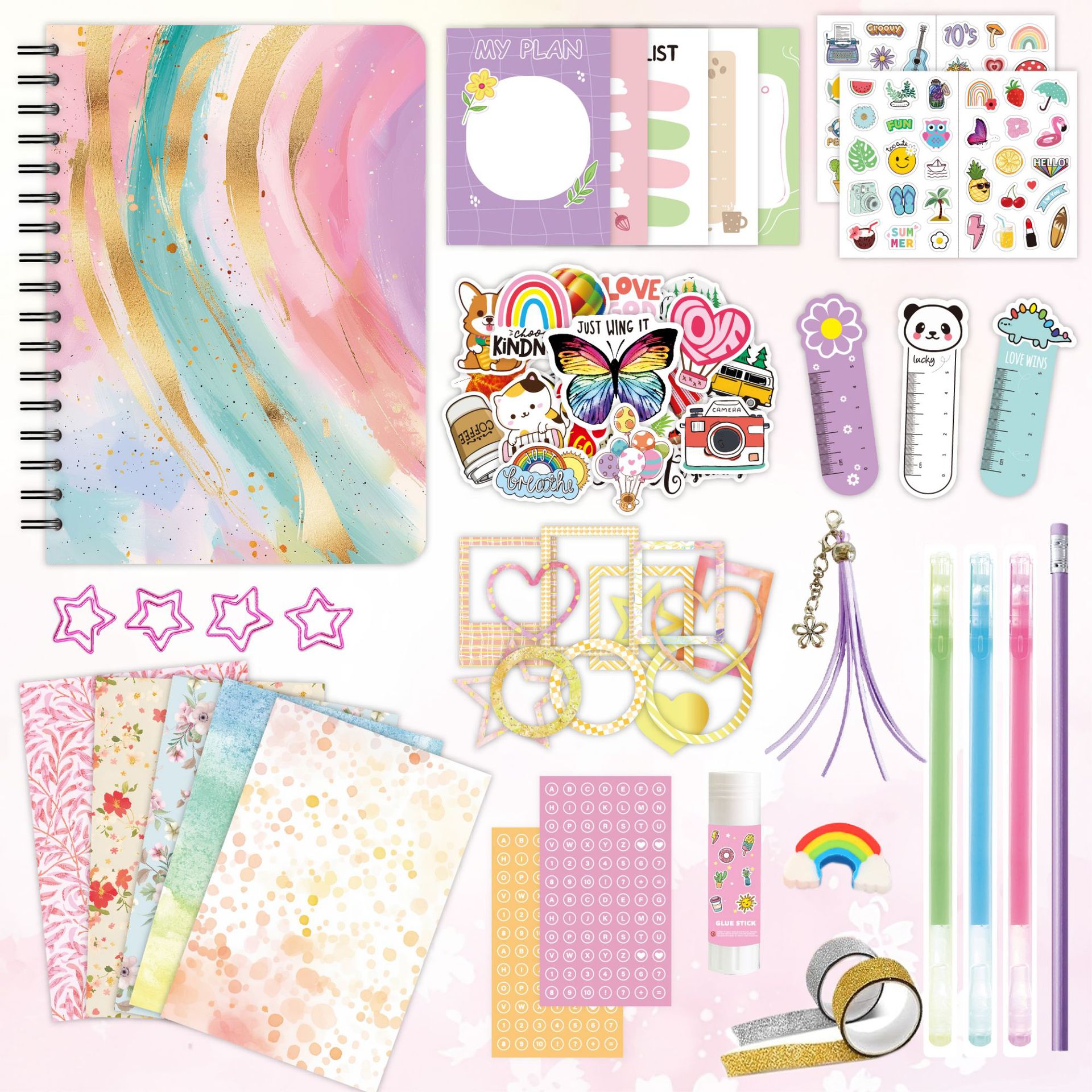 Wholesale Diary DIY Journal Kit Scrapbook &amp; Diary Supply Set Holiday Birthday for Teen Girl Set Creativity Art Craft Kit Gift