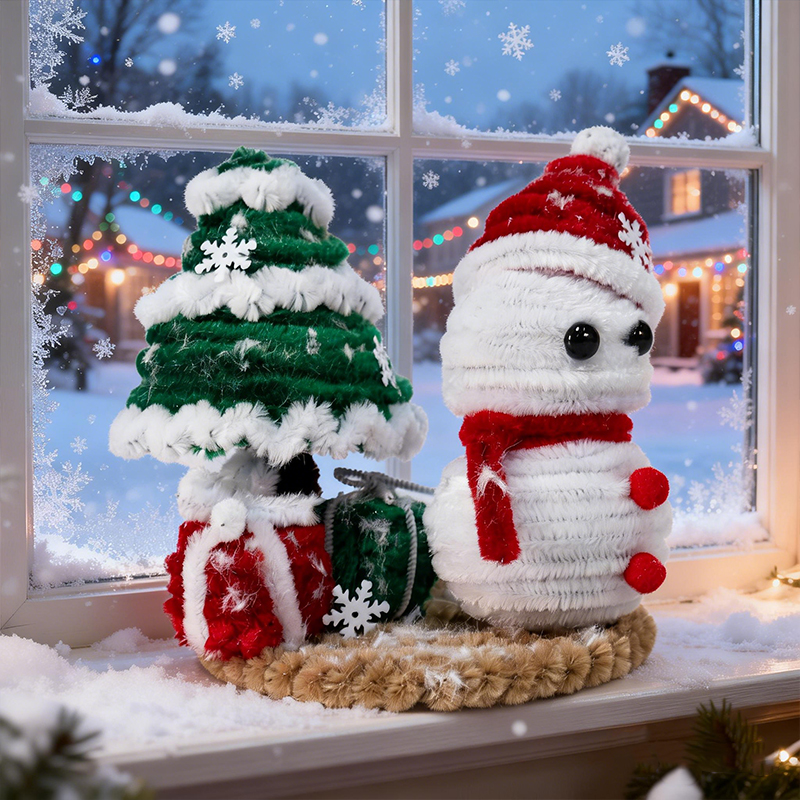 Wholesale Christmas DIY Craft Supplies, Macrame Cord Kit for Holiday Ornaments, Festive Gift for Beginners