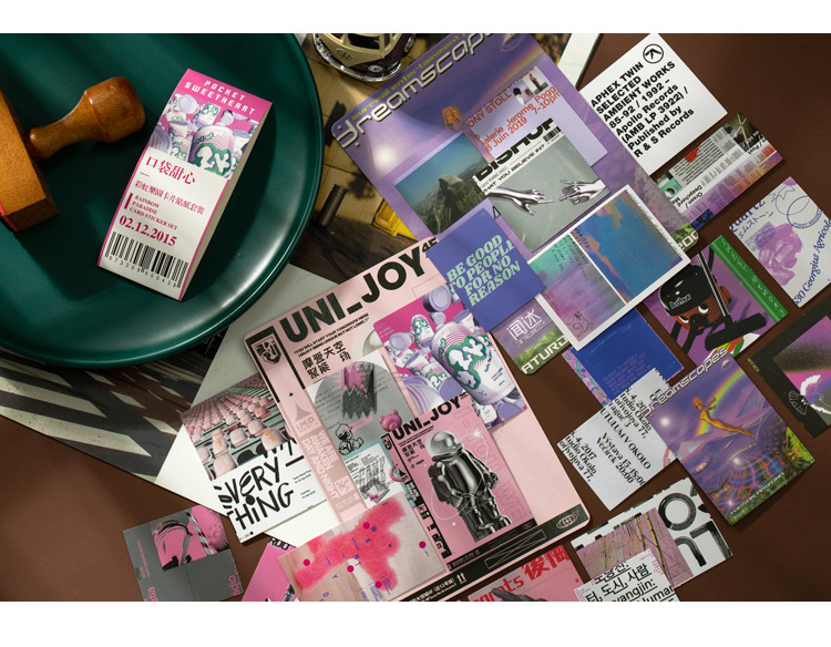 Creative Scrapbooking Decoration Card and Stickers Set
