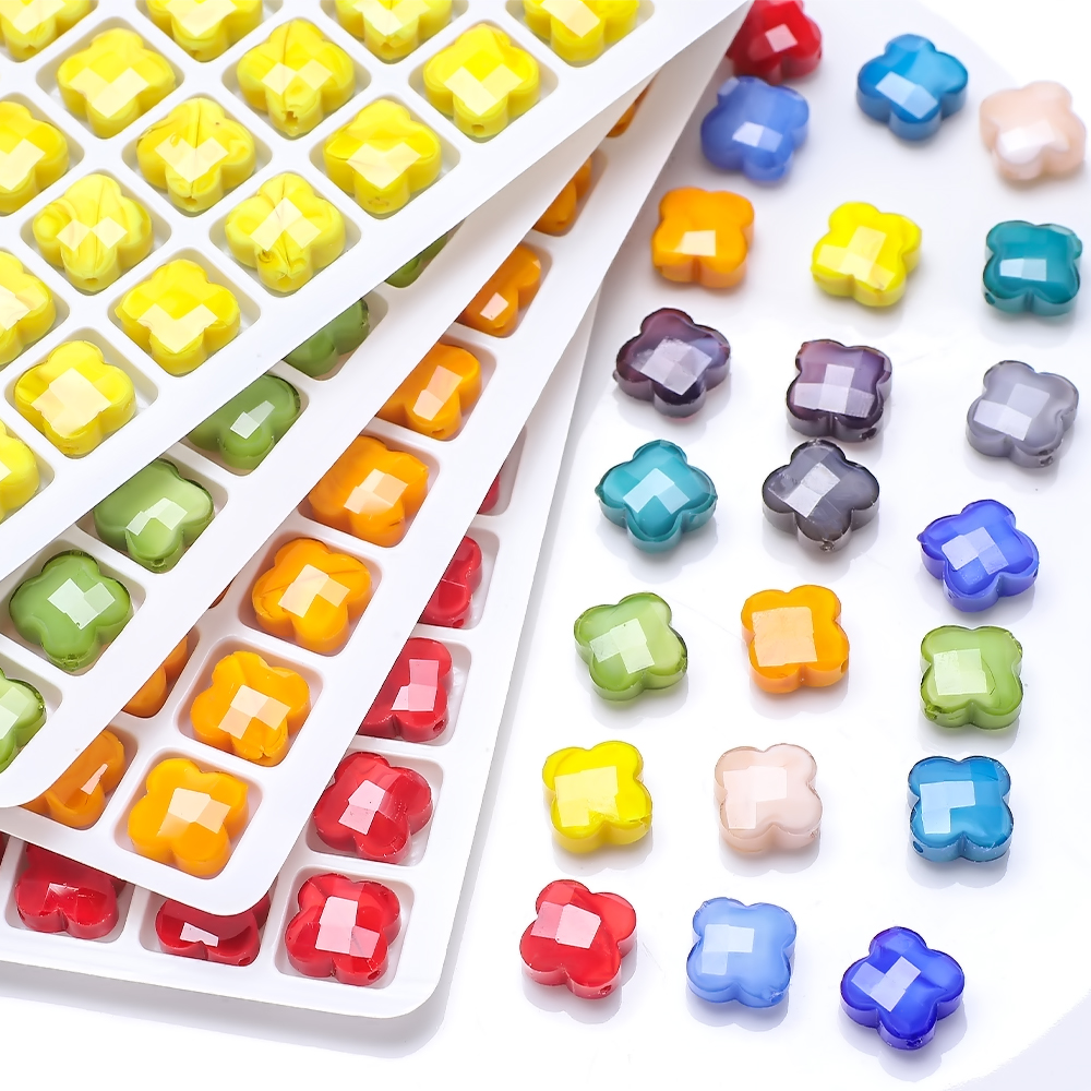 Crystal Mushroom Glass Beads Colors 4