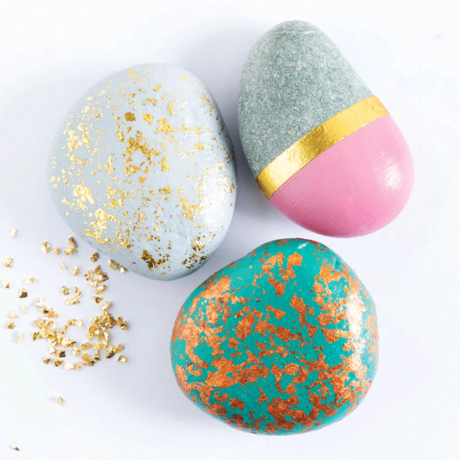 DIY Rock Painting Kit Nature Stone Foil Art and Craft Drawing Toy Kit
