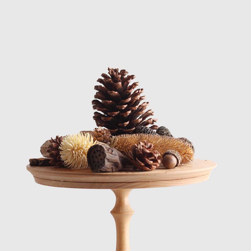 Christmas Decorations Craft Kit Pinecones, Pine Needles, Bells Gold &amp; Red Wreath Handmade Holiday Decorations