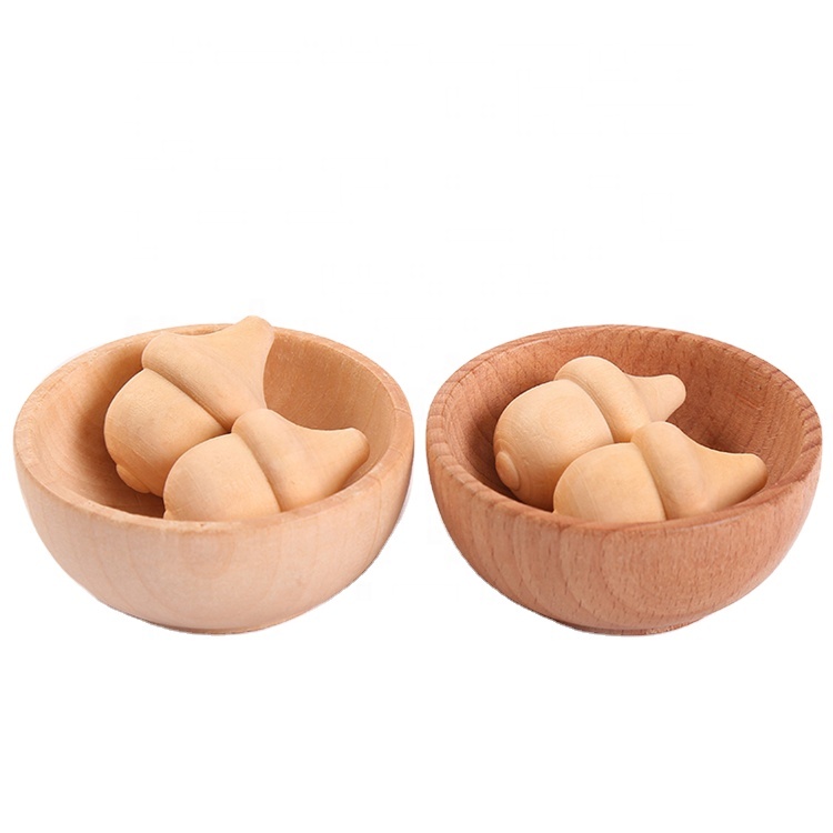 Unfinished Wood Acorns and Bowls DIY Crafts Gifts Small Shapes Art and Craft Painting Kits