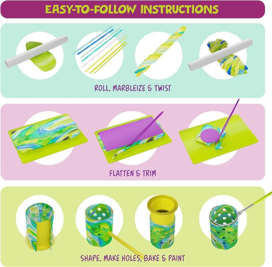 DIY Craft Kits Make Your Own Clay Luminaries Arts and Crafts Clay Kit for Boys Girls