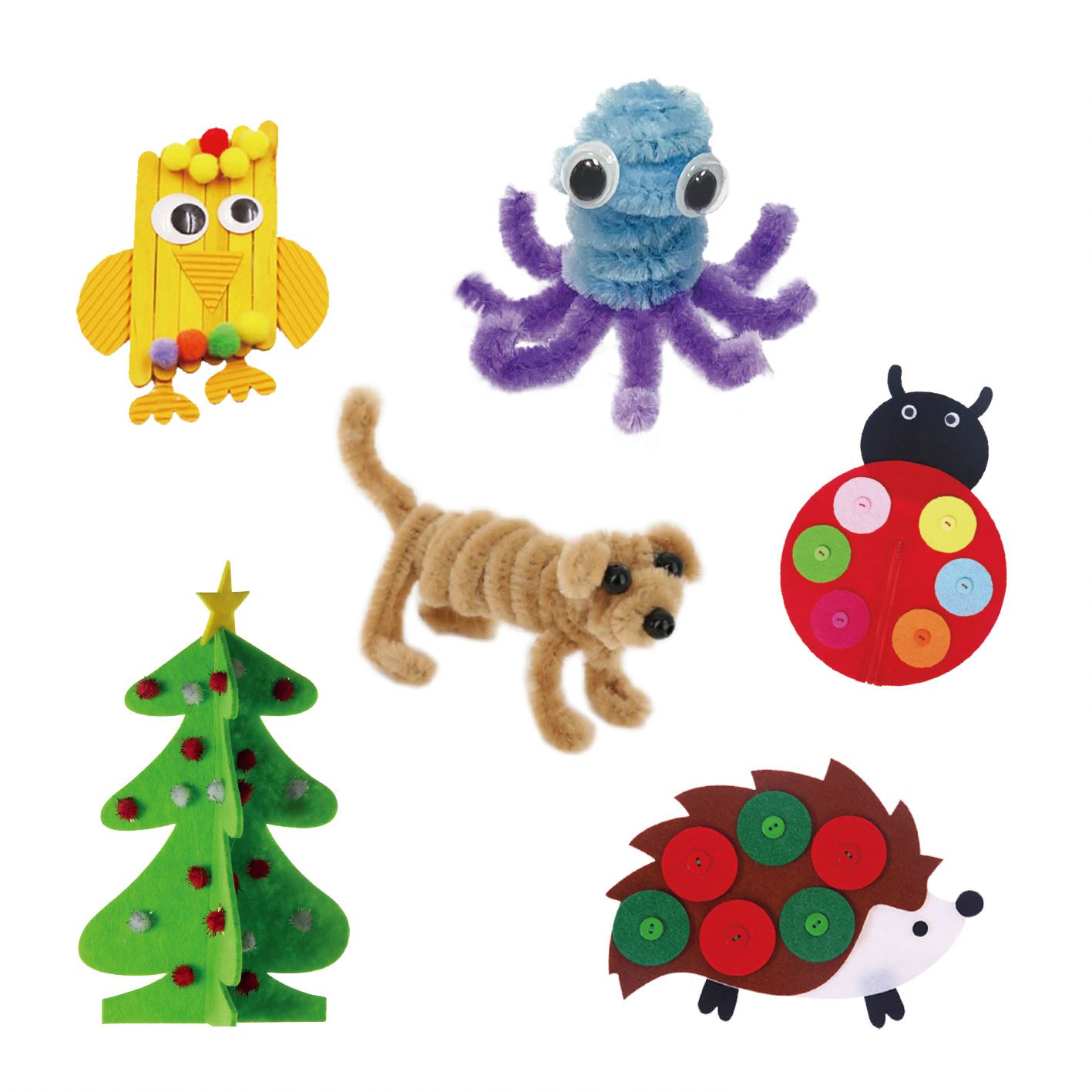 Kids Art and Craft Kit 1500pcs Craft Suppliers Library Preschool Craft