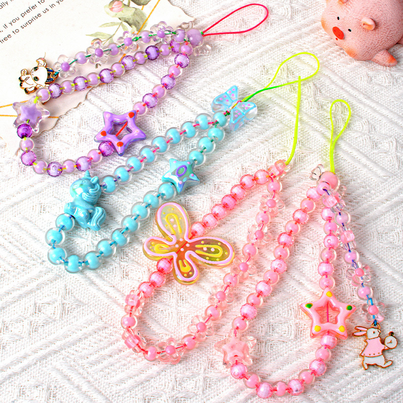 Wholesale DIY Kids Beaded Bracelet Kit Educational Toys with Acrylic Beads Jewelry Making Tools for Girls Boys Craft Gifts