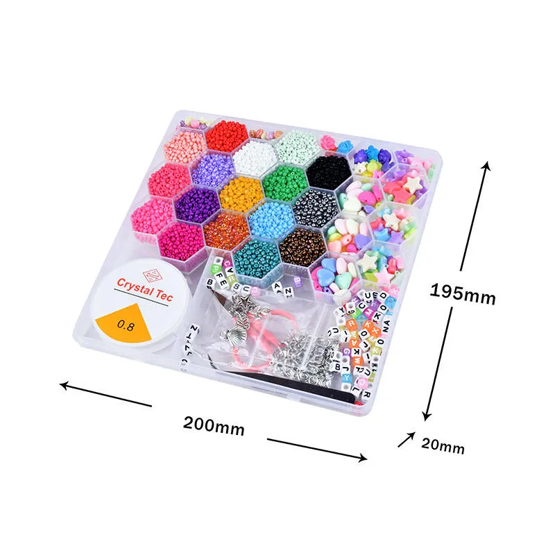 Different Styles Beads 480PCS 10mm Polymer Clay Beads Kit for Jewelry Making Bracelets