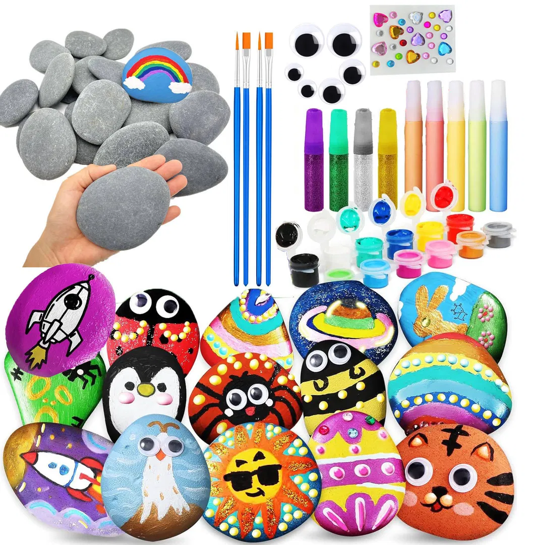 Rock Painting Kit Glow in The Dark Paints