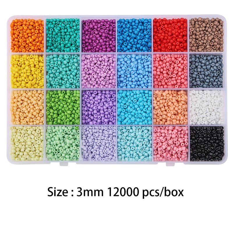 Beads Tool Set Kids 24 Girds Water Sticky Beads DIY Art Crafts Bead Kits for Jewelry Making