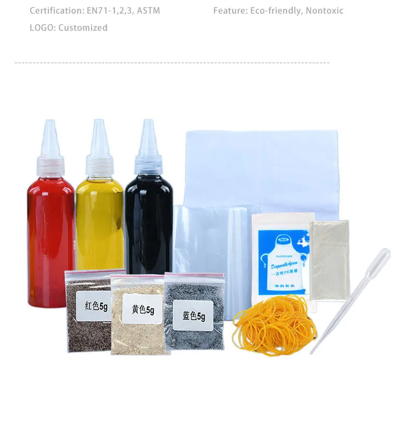 DIY Tie Dye Kit Tools Kits Crafts Kit for Children Tie-Dye Paint Kit