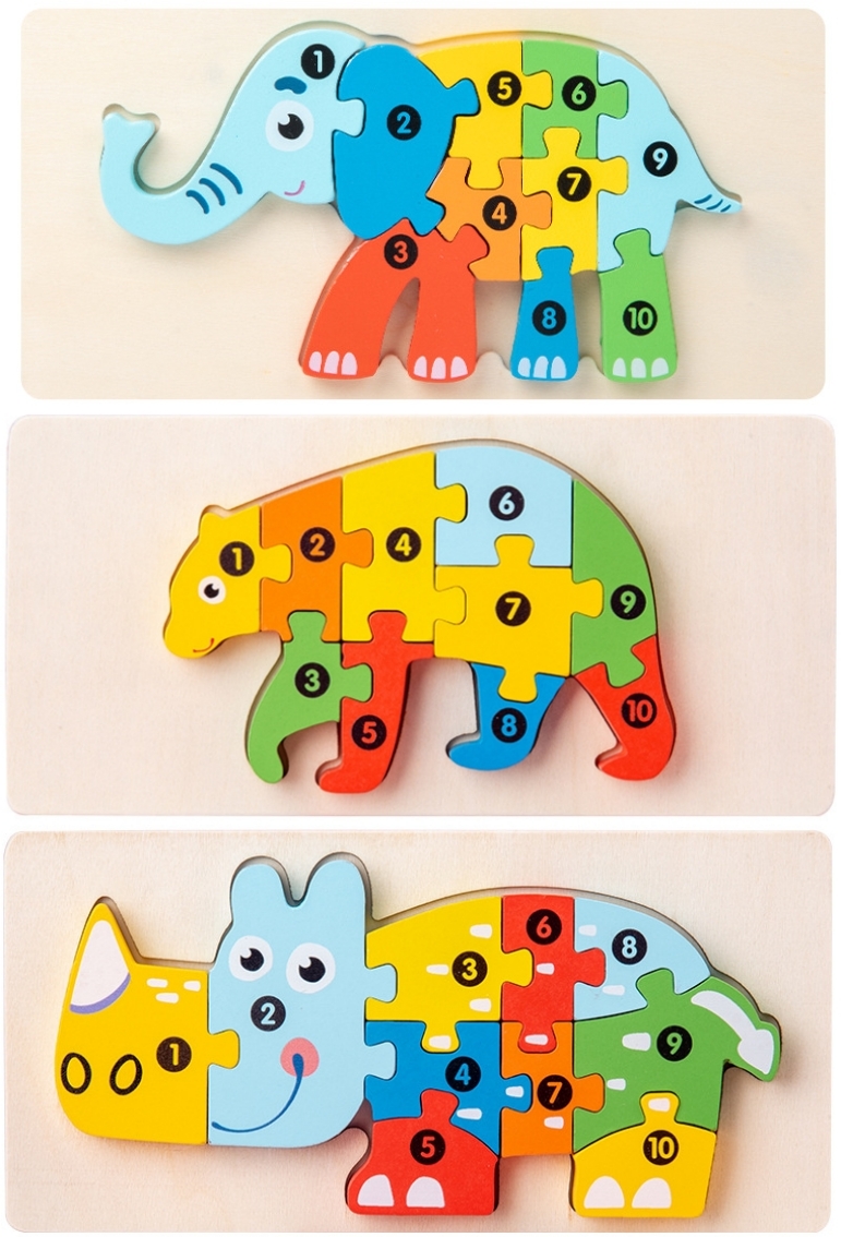 3D Animal Wooden Puzzle 6