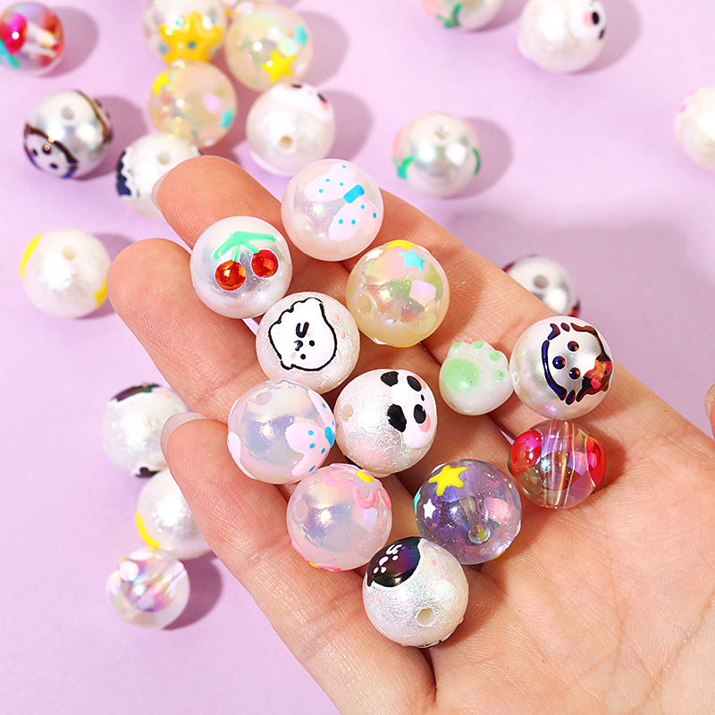 Alec Hand-Painted Beaded Artworks DIY Craft Kits for Children's Cell Phone Lanyards Hair Accessories and Artistic Creations