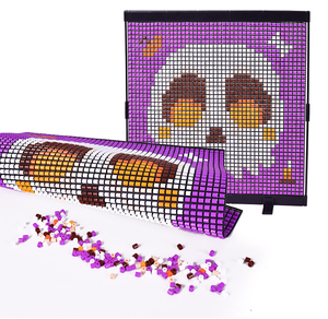 2000 Pcs Beads Craft Kit Halloween No Ironing DIY Mosaic Art Painting Set for Kids Spooky Fun Pumpkin Skull Educational Crafts
