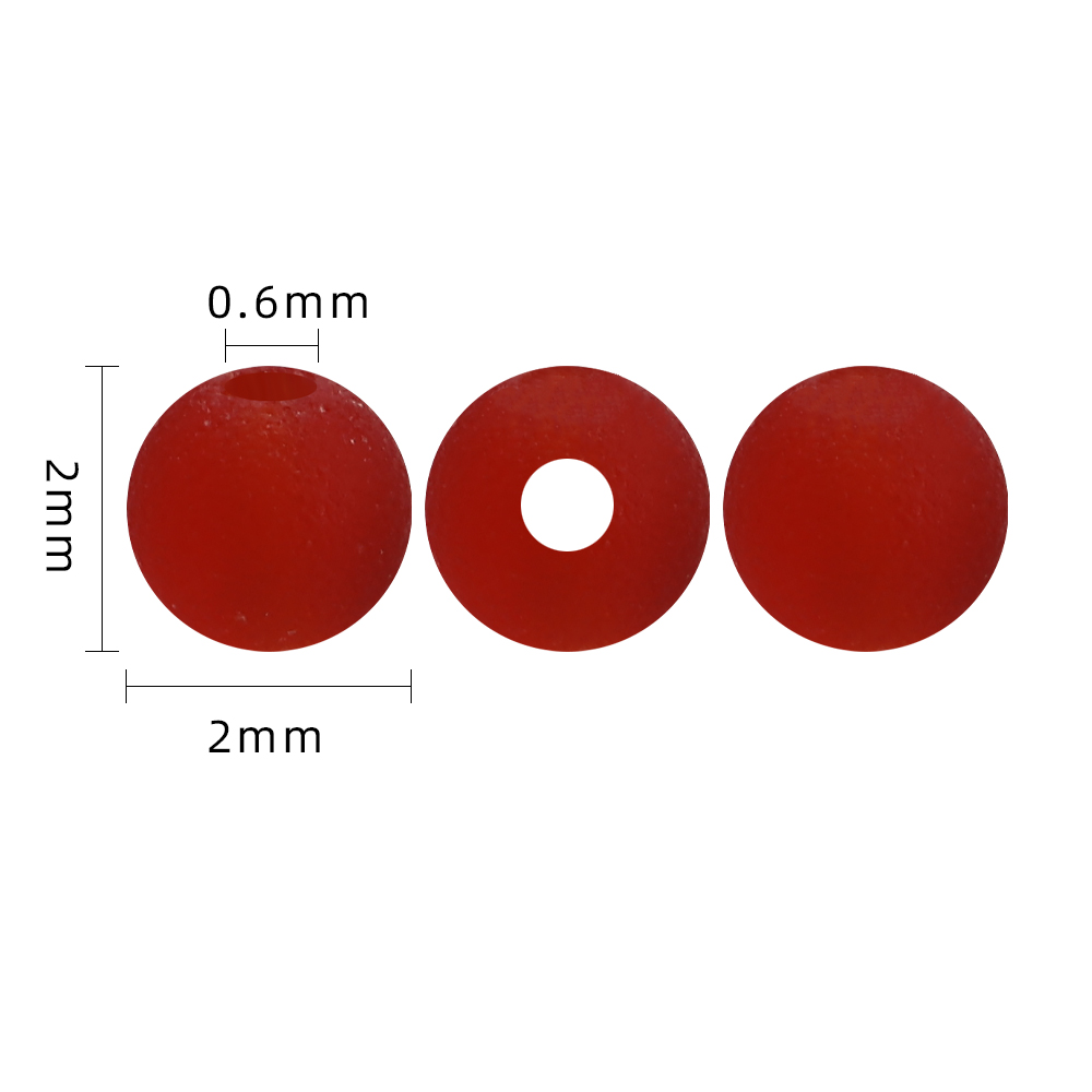 Zhubi 2mm Matte Glass Beads Kit 2800Pcs Small Round Beads for Jewelry Making DIY Needlework Handmade Bracelets Necklace Crafts