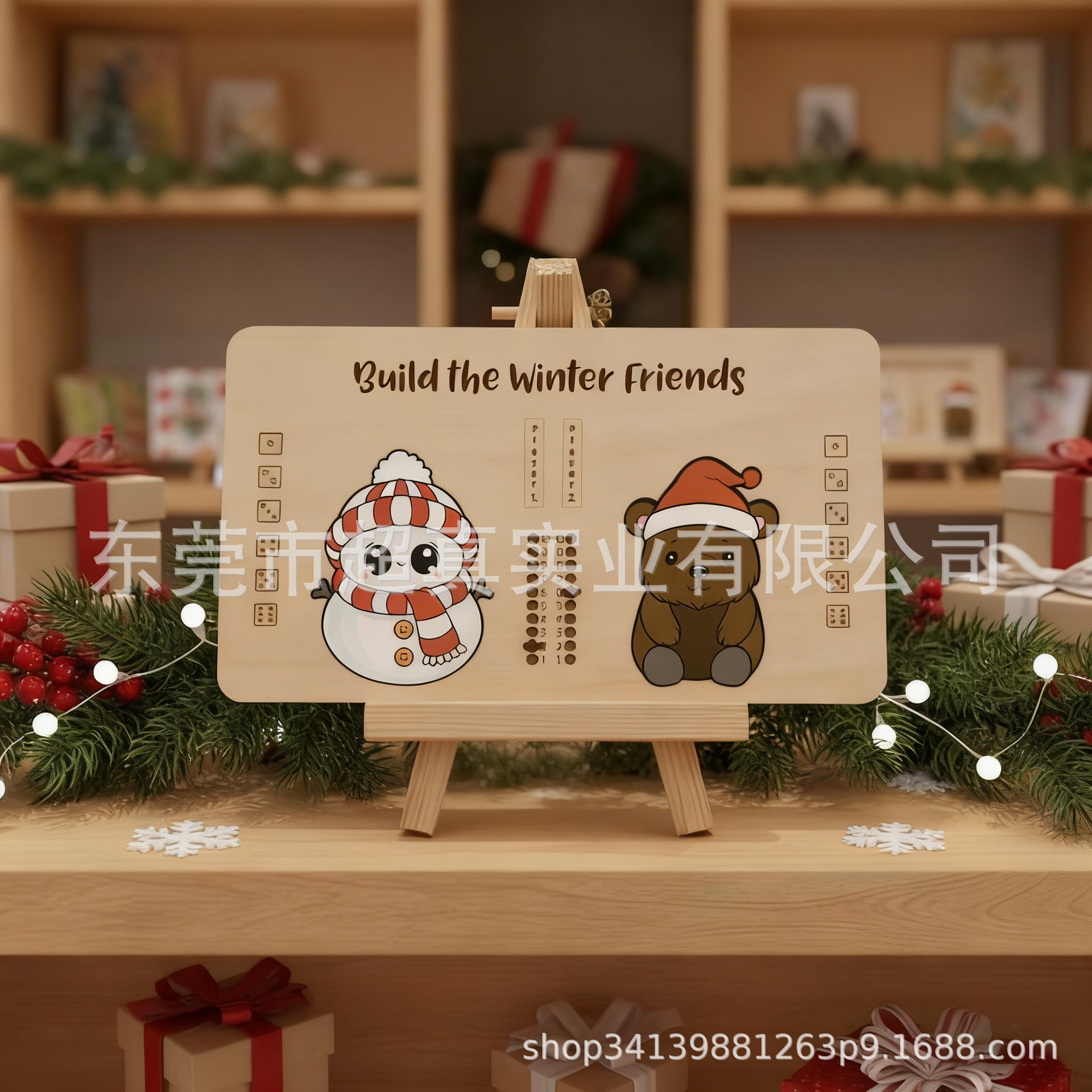 DIY Christmas Wooden Craft Kit for Kids, Holiday Handmade Activity Set for Schools, Parties, Family Craft Projects