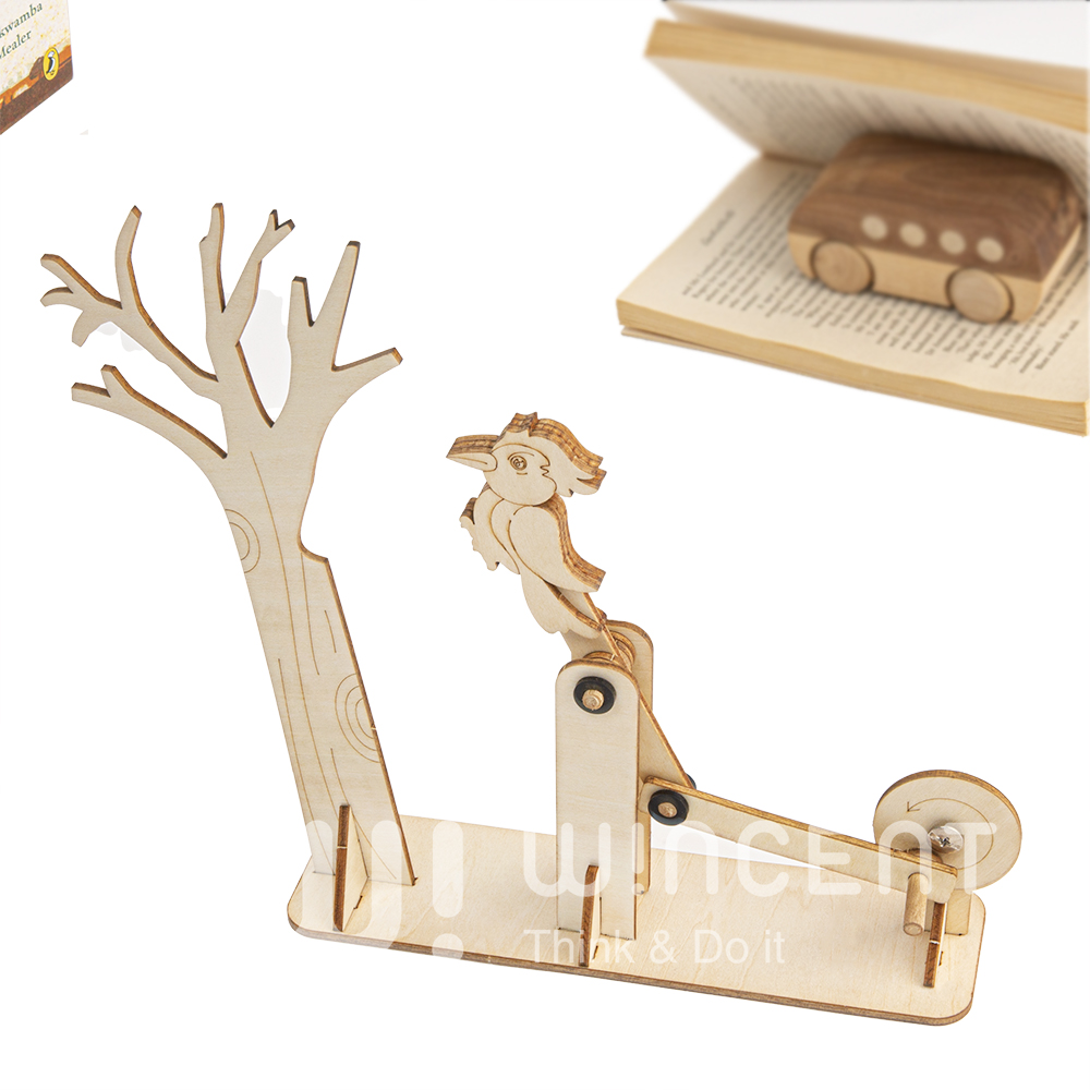 Wincent DIY 3D Wooden Puzzles Educational STEM Science Experiment Toys with Under 50 Pieces 5 to 7 Years Decorative Unisex