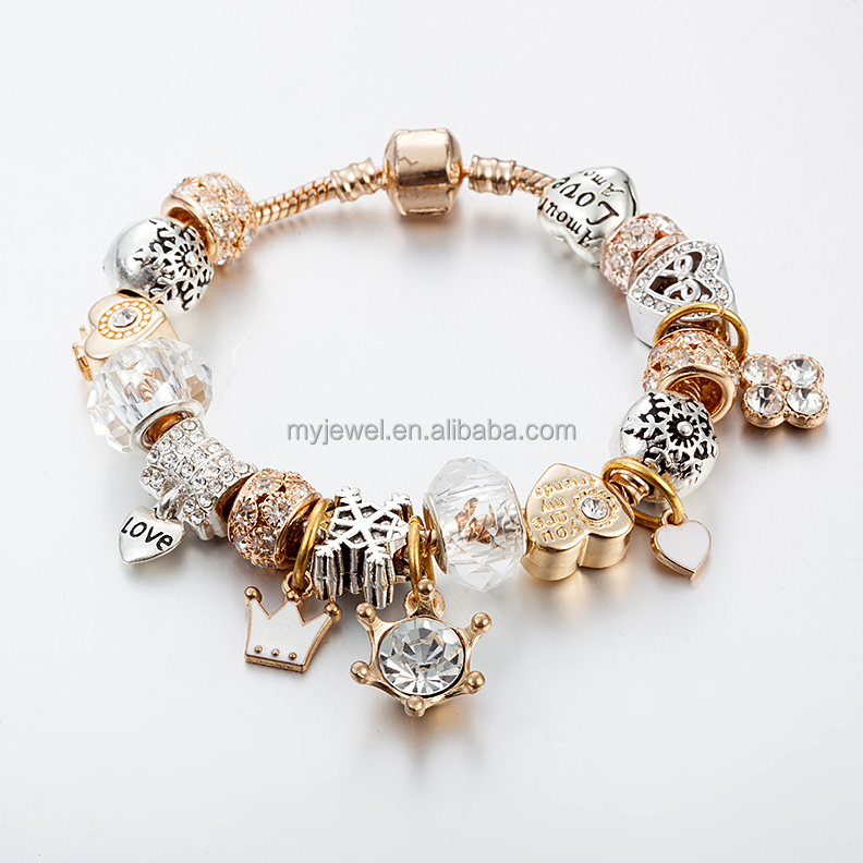 Art and Craft Gift Set Beads Making Kit DIY Bracelet Gold Color Making Kit for Christmas