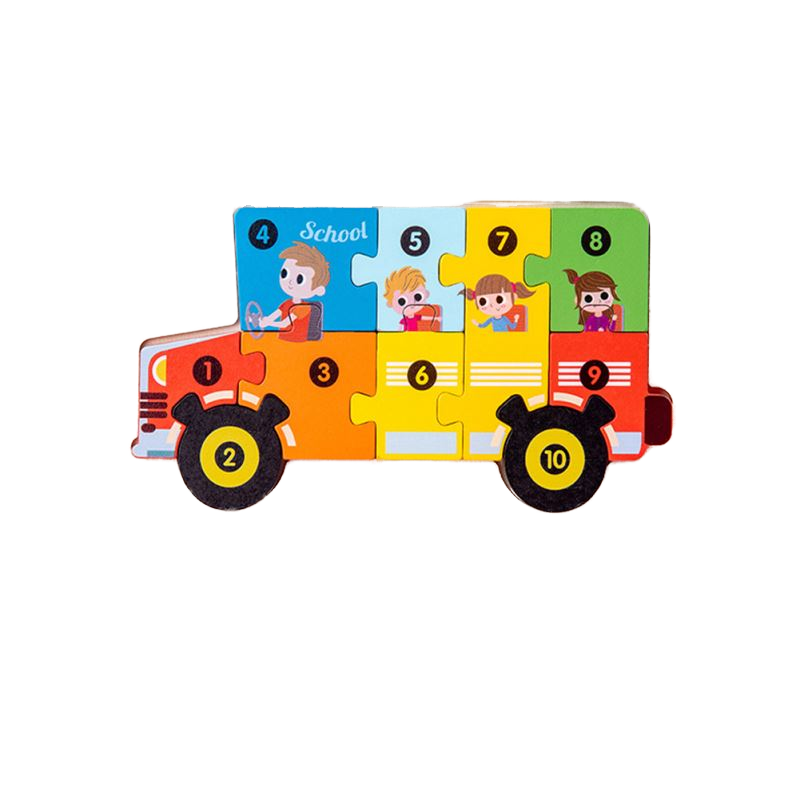 Customized Bluetence Wooden Montessori DIY Educational Animal 3D Jigsaw Puzzle for 3 to 5 Years Old Kids
