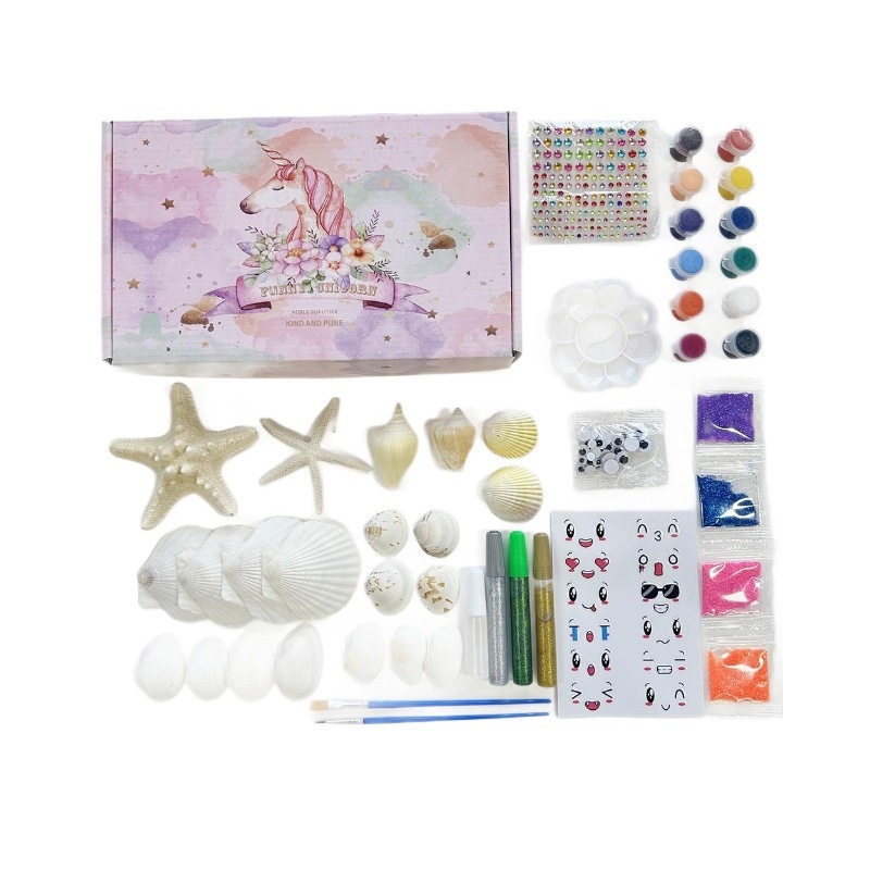 Children's Painting Set Handmade Crafts Graffiti DIY Set Creative Activity Toy Ages 7-14 Color Box Packaging