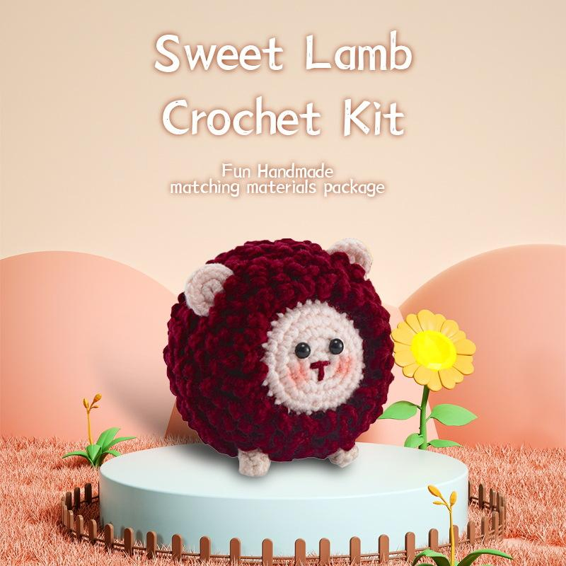 DIY Crochet Kit for Adults and Kids Animal-Themed DIY Sewing &amp; Weaving Craft