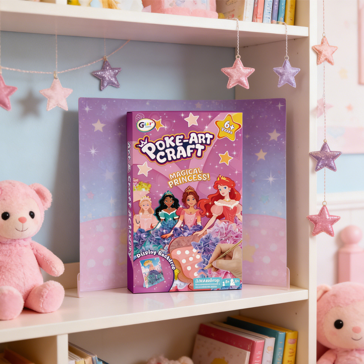 Poke Art Kits-Magical Princesses DIY Crafts Toys for Kids Ages 4-12 Birthday Christmas Gifts Party Favors Girls Polyester