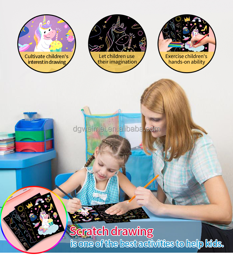 Dinosaur Theme Magic Scratch Paper