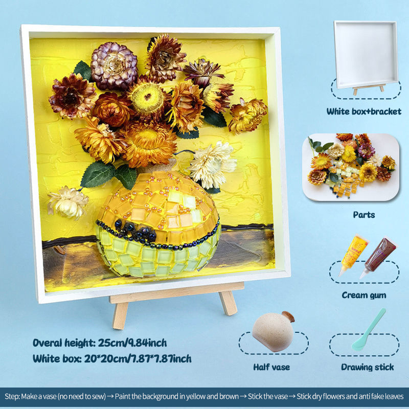 Mosaic Art Kits Craft Kits Diy Arts Craft Decor Cream Glue Mosaic Art DIY Mosaic Decorative Frame Kit