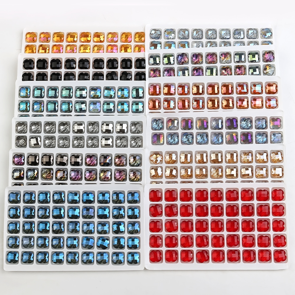 Crystal Mushroom Glass Beads Colors 5