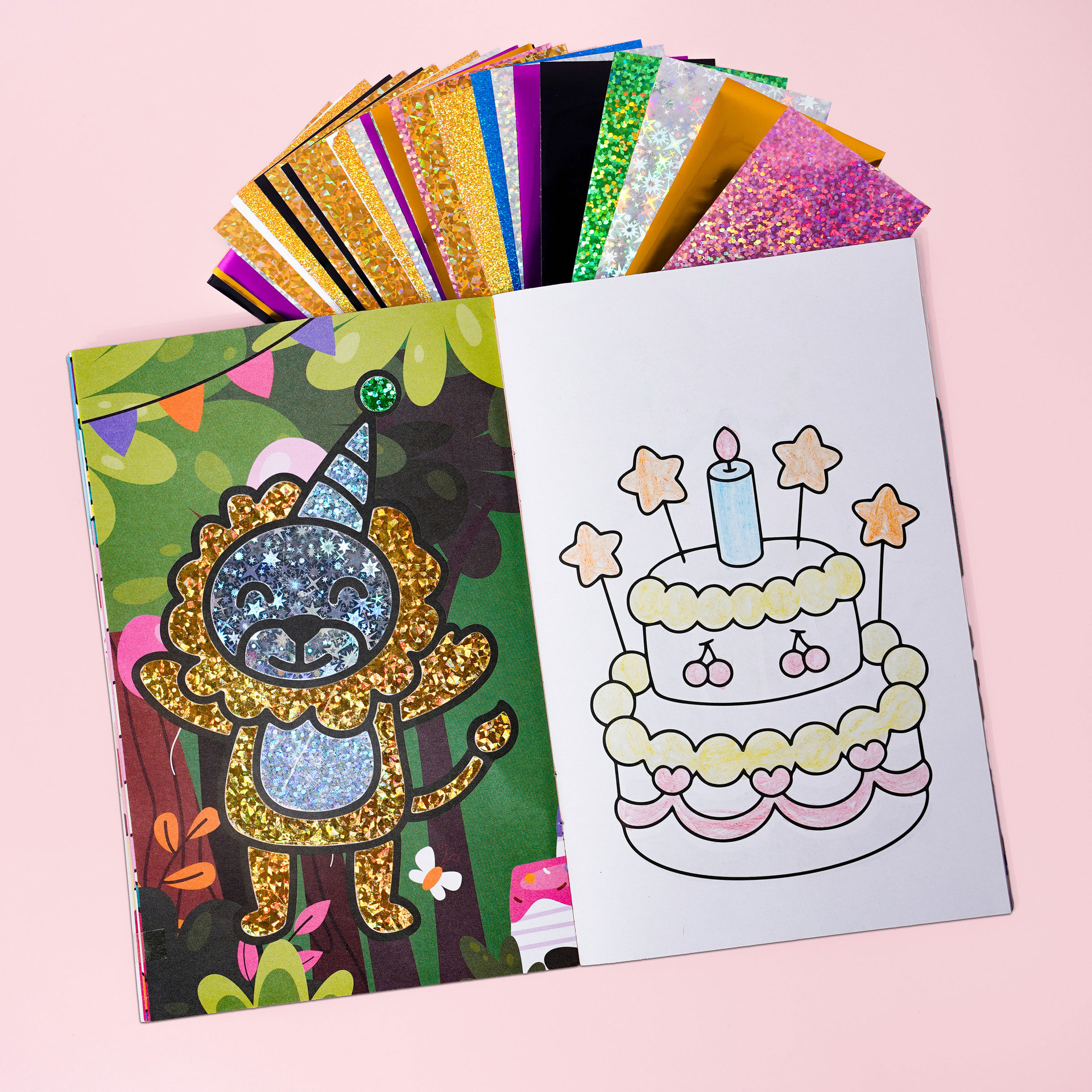 Creative DIY Cardboard Art Kit for Ages 4-12 Animals &amp; Nature Theme Birthday Gift-Arts &amp; Crafts Activity Set