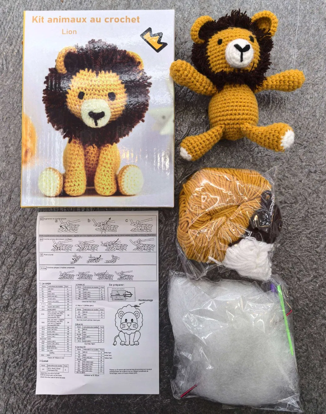 Customizable Crochet Kit for Adults and Kids DIY Sewing &amp; Weaving Craft for Beginners