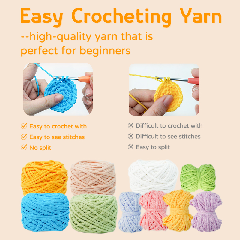 Christmas Handmade DIY Material Bag Beginner for DIY Doll Starter Making Set Yarn Craft Crochet Project Kit Para Crochet