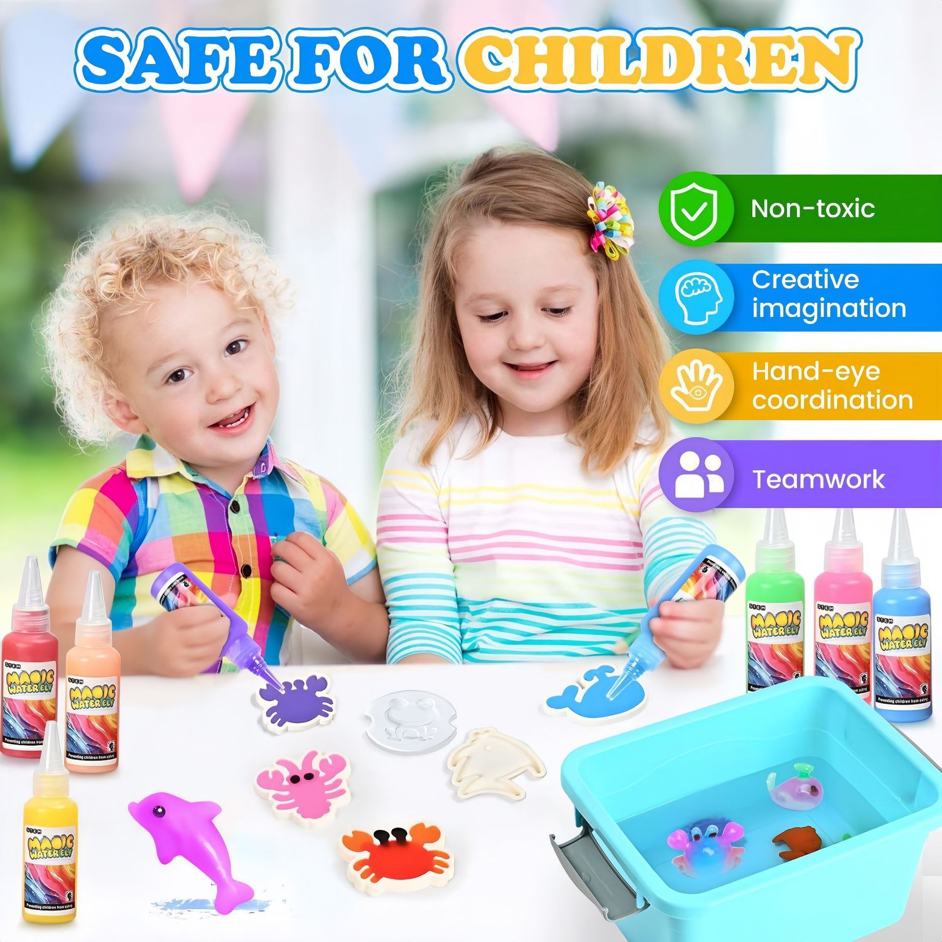 Wholesale DIY Arts &amp; Crafts Kit Kid STEM Educational Magic Water Elf Toy Kit Aqua Fairy Water Gel Kit