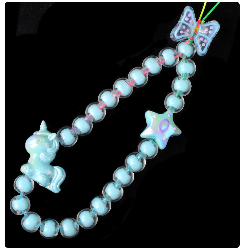 Wholesale DIY Kids Beaded Bracelet Kit Educational Toys with Acrylic Beads Jewelry Making Tools for Girls Boys Craft Gifts