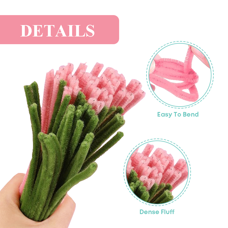 Xieli Vietnam Mother's Day DIY Chenille Stems Tulip Bouquet Kit Pipe Cleaners Craft