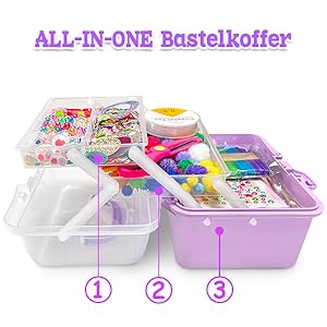 Hot Selling 2500 DIY Crafts Kits Creative Art Craft Supplies Set for Kids DIY Handmade Projects Bead Craft Kit Small Box Kit Set