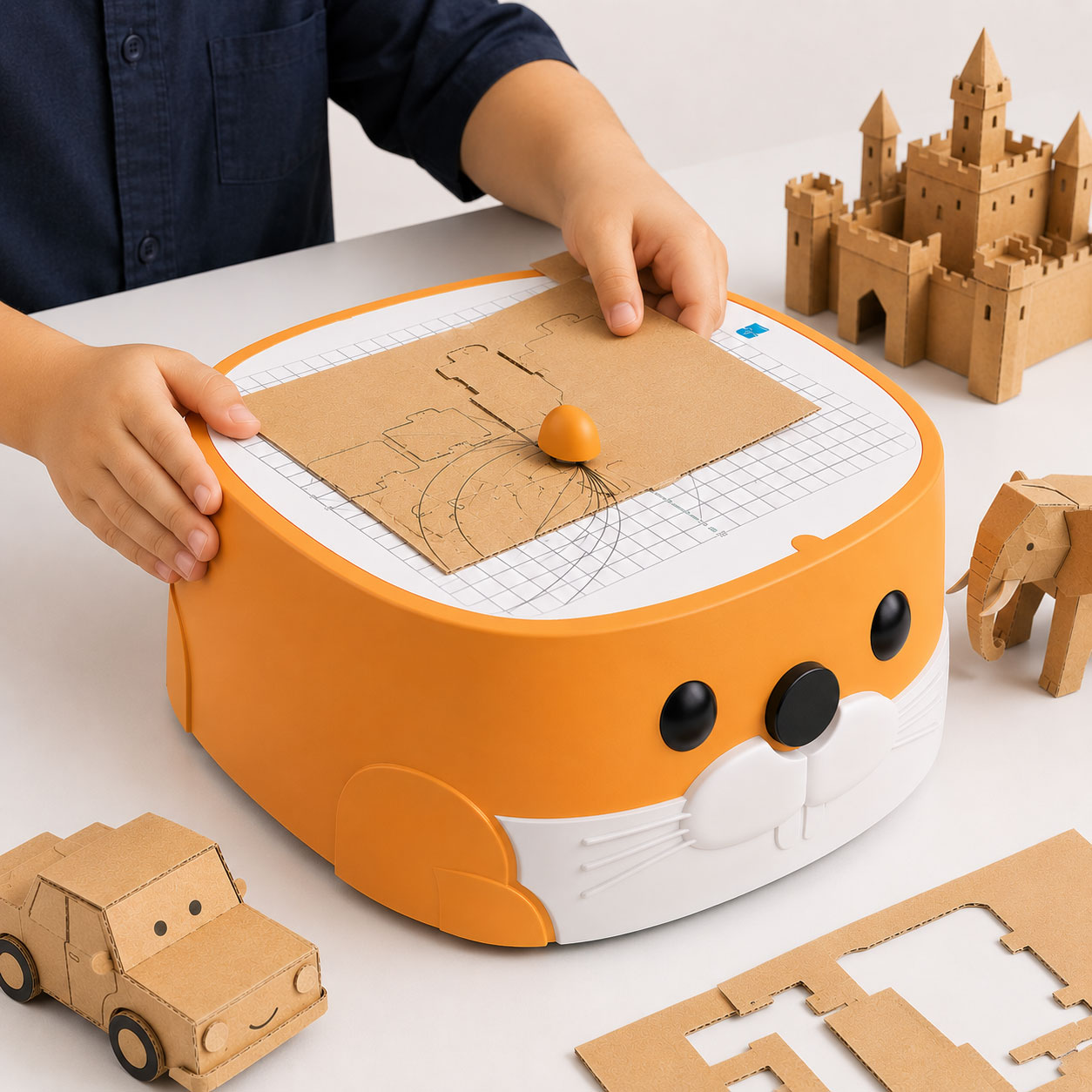 20w 50v Kids Cardboard Cutter Ages 3+, Safe DIY Kit ,STEM Craft Toy