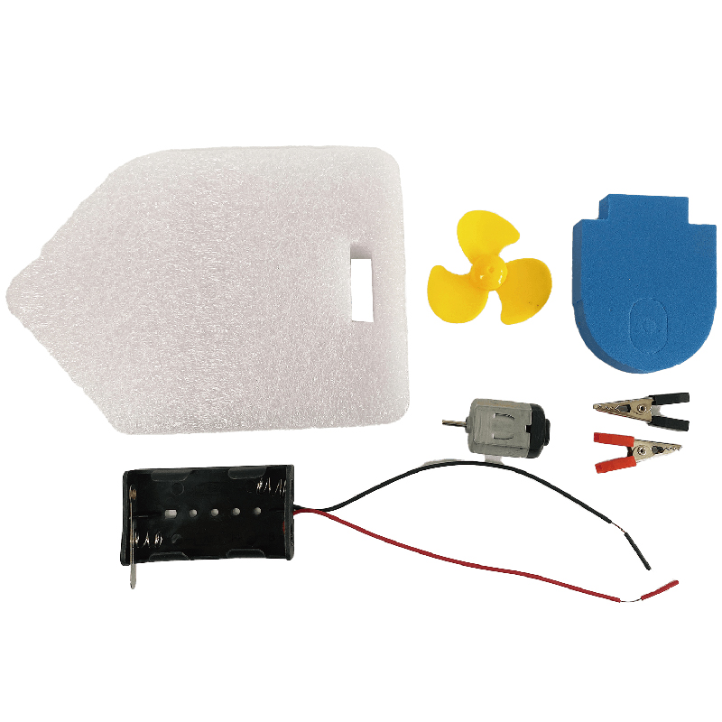 DIY Electric Fan Boat STEM Kit with Power Motor for Kids Physics Science Experiment &amp; Cognitive Training