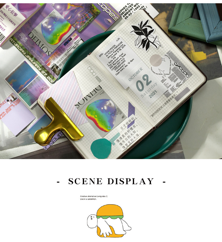 Creative Scrapbooking Decoration Card and Stickers Set